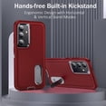 thumbnail image 3 of KOMI for Samsung Galaxy S24 Case, Samsung S24 Phone Case with Built in Kickstand, Shockproof/Dustproof/Drop Proof Military Grade Protective Cover for Galaxy S24 6.1 inch Red/Black, 3 of 7