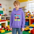 thumbnail image 2 of IWRICH My Teacher Survived 100 Days of Me Hoodies for Boys Girls Long Sleeve Lined Hooded Sweatshirts Cute Tops,Size 2-14 Years Purple 110, 2 of 7