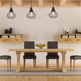 thumbnail image 5 of Industrial 1-Light Pendant Lighting Kitchen Island Hanging Vintage Farmhouse Pendant Light for Dining Room with Metal Cage, 5 of 8