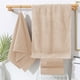 thumbnail image 5 of Juego de 5 toallitas blancas absorbentes reutilizables de 73 x 33 cm para piel sensible. Toalla de microfibra suave de secado rápido para limpieza facial (caqui)., 5 of 6