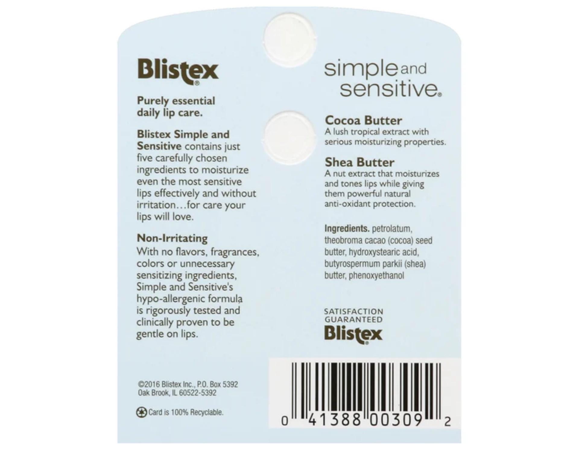 BLISTEX SIMPLE AND SENSITIVE (pack of 12)
