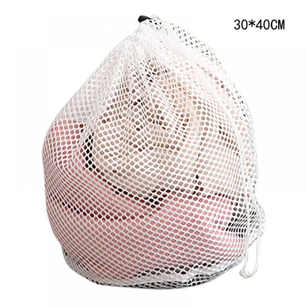 Washing Net Bags Durable Fine Mesh Laundry Bag With Lockable Drawstring ...