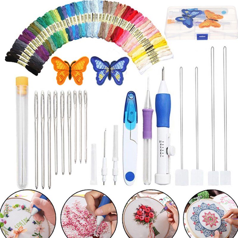 Magic Embroidery Pen Punch Needle Embroidery Patterns Punch Needle Kit