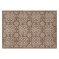 thumbnail image 2 of World Rug Gallery Transitional Geometric Textured Flat Weave Indoor/Outdoor Door Mat - BROWN 2'x3', 2 of 8