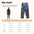thumbnail image 4 of Picia Cosmic Purple Irises Womens Soft Woven Cotton Elastic Waistband Sleep Pajama Pant Lounge Sleep Pant With Pockets And Drawstring-Medium, 4 of 9