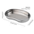 thumbnail image 2 of Bandeja De Vendaje De Limpieza Sanitaria De Acero Inoxidable Bandeja De Herramientas Quirúrgicas Inoxidable Bandeja De Desinfección Médica Resistente A La Corrosión Con Pared Inclinada Para Clínica Yuarrent TO005436-03, 2 of 7
