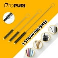 thumbnail image 5 of propuri Bottle Brush, Long Handle Bottle Cleaner,3-in-1 Cleaning Brush for Mugs,Straws,5Pack Black, 5 of 5