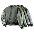 thumbnail image 2 of Reed Men's Premium Varsity Leather/wool Jacket Made in USA (5XT, Black), 2 of 11