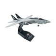 thumbnail image 4 of Modelo de avión de aleación a escala 1/100 F14, soporte de exhibición de aeronaves, juguete de colección fundido a presión para decoración del hogar., 4 of 9