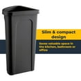 thumbnail image 3 of Corner 21 Gallon Kitchen Trash Can, Commercial Heavy-Duty Waste Bin, Garbage Bin, Durable Waste Container, Recycling Bin, Plastic Wastebasket for Garage, Hotels, Office, Restaurants, 3 of 5