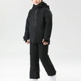 thumbnail image 3 of Owordtank Girls Boys 2 Piece Snowsuit Warm Insulated Ski Jacket & Snow Pants Set for 4-16 Years, 3 of 6