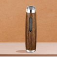 thumbnail image 1 of Cenicero portátil con bandeja de madera de nogal para cigarrillos, para exteriores e interiores, para fumar en el coche, 1 of 5