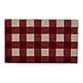 thumbnail image 3 of Design Imports CAMZ11335 18 x 30 in. Red & White Buffalo Check Doormat, 3 of 4