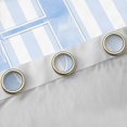 thumbnail image 4 of Manfei Blue Personalized Initial H Blackout Curtains Set of 2 (38x54 Each),Abstract Geometric Stripes Living Room Curtains, 4 of 6