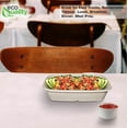 thumbnail image 6 of (200 Pack) EcoQuality 29oz Disposable Bowls - Rectangular Compostable Sugarcane Fiber Biodegradable Paper Bowls Eco-Friendly Oblong Take Out Food Containers, Food Storage, Microwave Safe, Meal Prep, 6 of 8