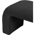 thumbnail image 4 of Meridian Furniture Niagara Black Boucle Fabric Bench, 4 of 7