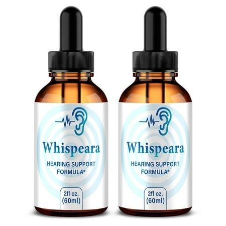 (2 Pack) Whispeara Drops - Advanced Ear Support, Natural Formula to Promote Inner Ear Health, Tinnitus Supplement for Ringing, Official Auditory Liquid, Whis Peara Reviews (60 Servings)