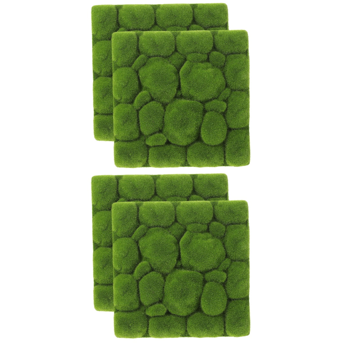 MLINS 4 pcs  Simulation Moss Foams Board Green Plants Wall Decoration DIY Wall Background