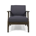thumbnail image 6 of Ayden Outdoor 5 Piece Acacia Wood Chat Set, Gray, Dark Gray, 6 of 16