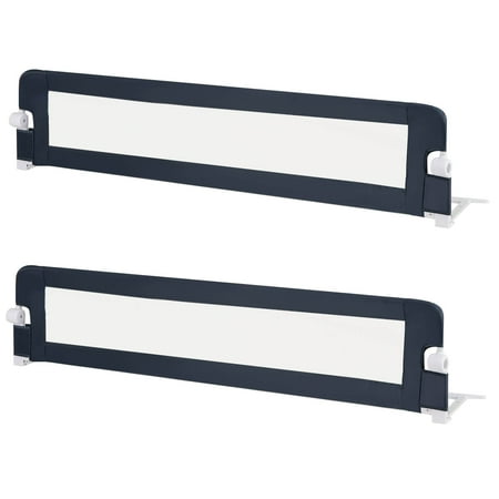 Infans 2PCS 71" Toddler Foldable Bed Rail w/ Adjustable Safety Strap, Bedrail Guard