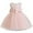 q#88Pink153, variant on MEZZALL Kids Dresses Girls Formal Dress Cute Bowknot Dress With Pearl V Back Fashion Boho Christmas O-Neck Sundress