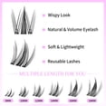 thumbnail image 3 of Kit de extensiones de pestañas VEYESBEAUTY Lash Clusters Newbie's, 3 of 6