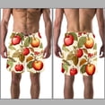 thumbnail image 3 of luoweisi Men's Beach Shorts Quick Dry Swim Trunks with Mesh Lining Fruit 2XL, 3 of 5