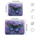 thumbnail image 3 of Dish Drying Mat Kitchen Pad Large Counter Absorbent Dish Mats Drainer Black Blue Butterfly, 3 of 8