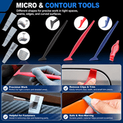 Car Wrap Tool Kit for Vinyl Wrap & Window Tint, Vehicle Wrapping Tools with Squeegees, Safety Cutter, Magnetic Holders, Gloves, Scrapers & Blades for Decals, PPF, Film Installation