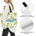 thumbnail image 3 of Easygdp Cartoon Frogs Bolsas Tote para Mujer, Bolsos de Hombro para Viaje, Bolsos de Mano de Gran Capacidad para Compras y Trabajo, 3 of 8