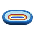 thumbnail image 1 of Rascador para gatos, cama con pelota, suministros para mascotas, protector de muebles para salón de juegos, tablero rascador ovalado para gatos, 1 of 8