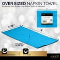 thumbnail image 5 of Dinner Napkins Disposable Guest Towels, Blue Beverage Napkins Soft and Absorbent Paper Napkins Dinner Size for Party, Wedding, Or Every Day Use, 8” x 4.5” 2 Ply Party Napkins, Pack of 40 - By Amcrate, 5 of 6