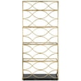 thumbnail image 4 of Safavieh Spano Glass 4 Tier Marble Base Etagere, 4 of 9