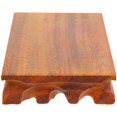 thumbnail image 5 of Brown Wooden Display Stand for Teapot Flower Pot Statue Craft Decor Storage 6.3 Inches, 5 of 5