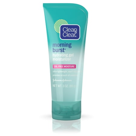 Clean & Clear Morning Burst Hydrating Gel Face Moisturizer, 3 (Best Moisturizer To Use With Differin Gel)