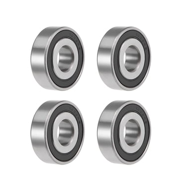 SHORENUTZ 1628-2RS Sealed Ball Bearings (4 Pack) | 5/8" ID X 1-5/8" OD X 1/2" Wide
