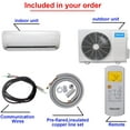 thumbnail image 2 of ApooDr 12000 BTU Mini Split Air Conditioner Ductless Inverter System 17.6 SEER2 with Heat Pump 220V 1 Ton,with Installation Kit, 2 of 5