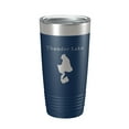 thumbnail image 1 of Thunder Lake Map Tumbler Travel Mug Insulated Laser Engraved Coffee Cup Michigan 20 oz Navy Blue, 1 of 1