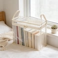 thumbnail image 6 of Clear Plastic Easter Storage Box, Transparent Dustproof Organizer Case for Home, Classroom & Office, Stackable Container for Books, Magazines & Stationery, Visible Storage, 15*13*9in, Clear, 6 of 7