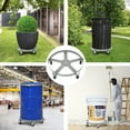 thumbnail image 6 of EastVita 2 Pack 55 Gallon Drum Dolly,Heavy Duty Plant Caddy with Wheels Up to 1250LBS Load Capacity,Plant Dolly with 5 Wheels, 6 of 6
