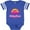 Football Blue and White, variant on Summer Enjoy the Sunshine Delray Beach Florida in Pink Boys or Girls Baby Bodysuit