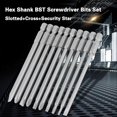 thumbnail image 3 of High quality 10PC bit set 100mm long (slotted + cross + hollow) BST bit-004, 3 of 5
