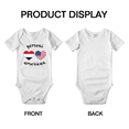 thumbnail image 3 of Yemeni American Flag Two Hearts Baby Bodysuit Newborn Clothes Outfits (White, 6-12 Months), 3 of 5
