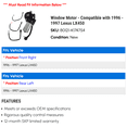 thumbnail image 2 of Window Motor - Compatible with 1996 - 1997 LX450, 2 of 2