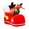 thumbnail image 2 of Botas de dulces de Navidad, regalos de dulces de azúcar de Papá Noel, botas, calcetines, caja de regalo de dulces decorativa, adornos para decoración del hogar, 2 of 7