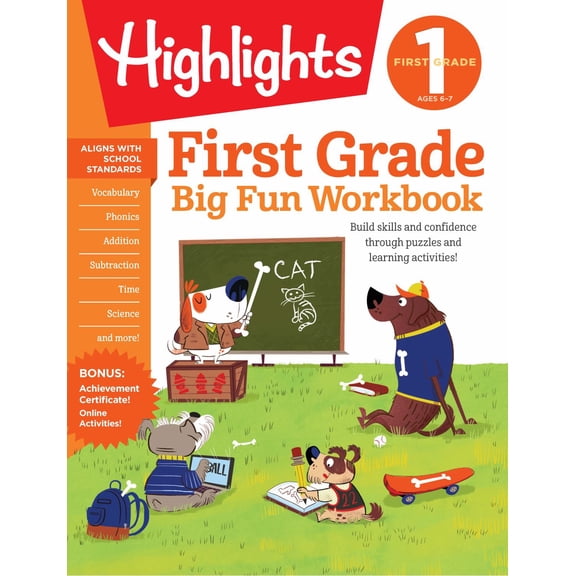 First Grade Big Fun Workbook: First Grade Workbook with 256 Pages of Activities for Reading Comprehension, Math, Science and More to Build Essential Skills (Paperback)