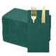 thumbnail image 1 of 100 Pcs Servilletas Desechables con Sensación de Lino y Bolsillos para Cubiertos Incorporados, Servilletas de Papel para Cena para Cuchillo y Tenedor Verde Oscuro, 1 of 6