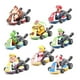 thumbnail image 1 of 8 st Mario Kart Pull Back Bil, Luigi, Toad, Bowser, Princess Figur Barnleksak, 1 of 4