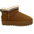 thumbnail image 4 of MEXX Women’s Suede Shearling Winter Booties Size 9 Brown-Cognac Warm Comfort, 4 of 8