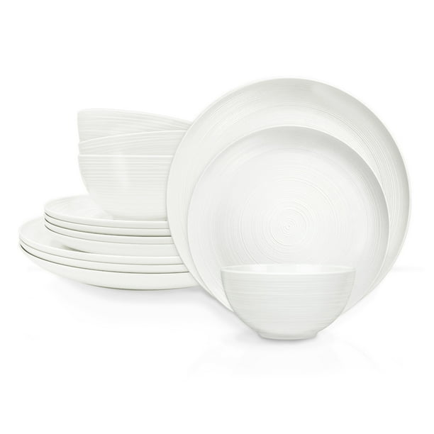 Zak Designs American Conventional Melamine 12 Piece Dinnerware Set